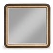 Meridian Furniture Windsor Brown Solid Wood And Natural Cane Mirror