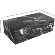 Meridian Furniture Bolzano Black Marble Coffee Table