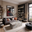 Meridian Furniture Bolzano Brown Marble Coffee Table