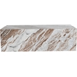Meridian Furniture Bolzano Brown Marble Coffee Table
