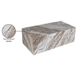 Meridian Furniture Bolzano Brown Marble Coffee Table