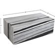 Meridian Furniture Bolzano Panda Marble Coffee Table