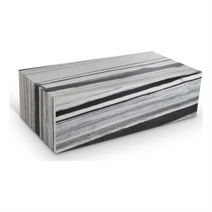 Meridian Furniture Bolzano Panda Marble Coffee Table