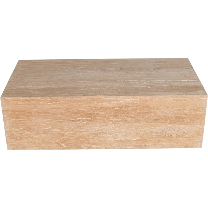 Meridian Furniture Bolzano Natural Travertine Coffee Table