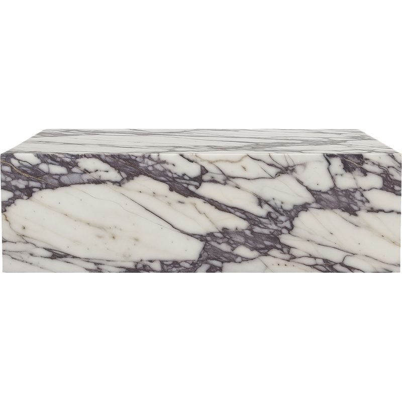 Meridian Furniture Bolzano White Marble Coffee Table