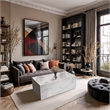 Meridian Furniture Bolzano White Marble Coffee Table