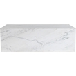 Meridian Furniture Bolzano White Marble Coffee Table