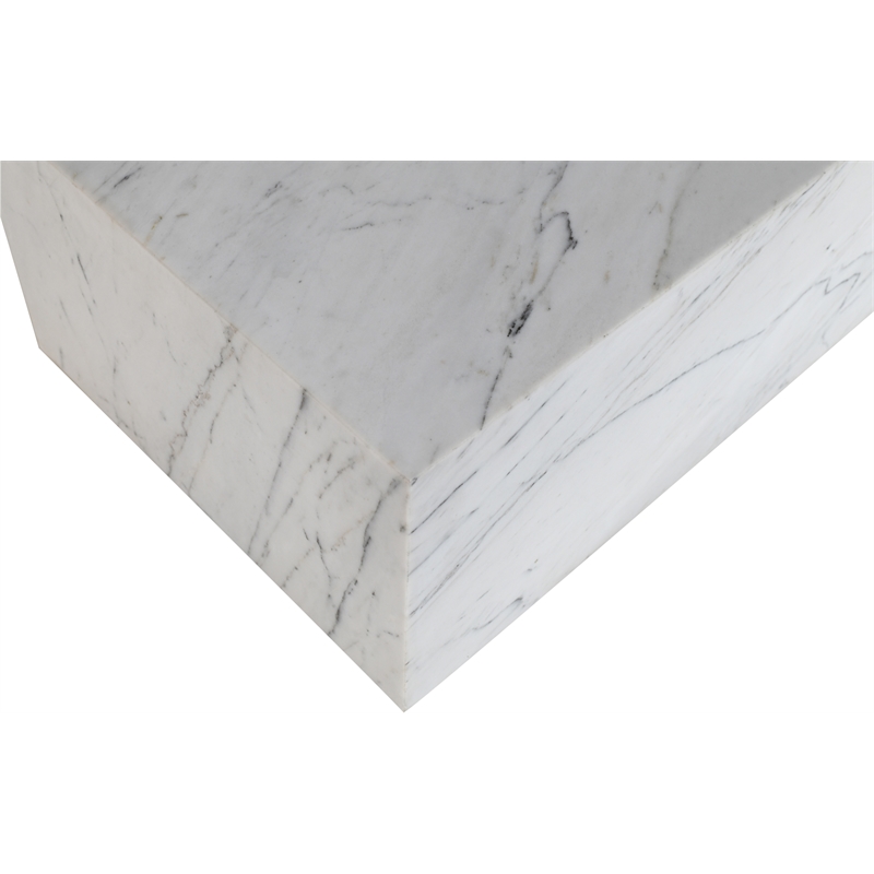 Meridian Furniture Bolzano White Marble Coffee Table
