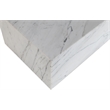 Meridian Furniture Bolzano White Marble Coffee Table