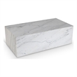 Meridian Furniture Bolzano White Marble Coffee Table
