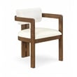 Meridian Furniture Ravina Cream Vegan Leather and Linen Textured DC (Set of 2)