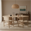 Meridian Furniture Santos Beige Vegan Leather Dining Chair (Set of 2)