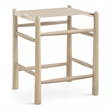 Meridian Furniture Santos Beige Vegan Leather Upholstered Counter Stool