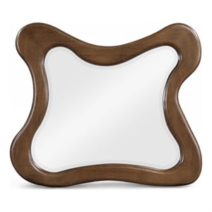 Meridian Furniture Verra Brown Solid Wood Mirror