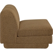Meridian Furniture Modari Brown Fabric Upholstered Armless Chair
