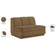 Meridian Furniture Modari Brown Fabric Upholstered Armless Chair