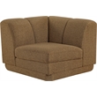 Meridian Furniture Modari Brown Fabric Upholstered Corner Chair