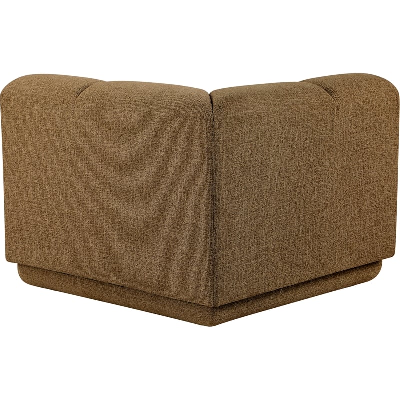 Meridian Furniture Modari Brown Fabric Upholstered Corner Chair