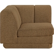 Meridian Furniture Modari Brown Fabric Upholstered Corner Chair
