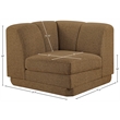 Meridian Furniture Modari Brown Fabric Upholstered Corner Chair