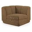 Meridian Furniture Modari Brown Fabric Upholstered Corner Chair