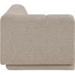 Meridian Furniture Modari Beige Fabric Upholstered Right Arm Chaise