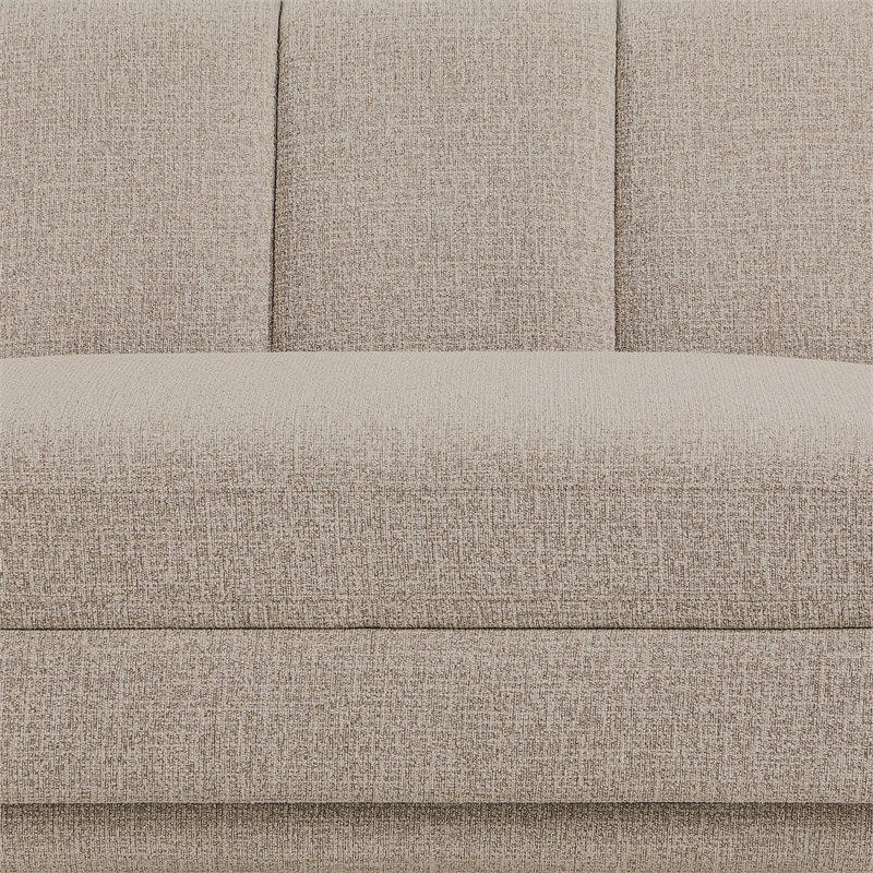 Meridian Furniture Modari Beige Fabric Upholstered Right Arm Chaise
