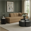 Meridian Furniture Modari Brown Fabric Upholstered Left Arm Chaise