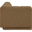 Meridian Furniture Modari Brown Fabric Upholstered Right Arm Chaise