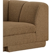 Meridian Furniture Modari Brown Fabric Upholstered Right Arm Chaise
