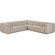 Meridian Furniture Modari Beige Fabric Upholstered 3pc. Modular Sectional