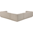 Meridian Furniture Modari Beige Fabric Upholstered 3pc. Modular Sectional