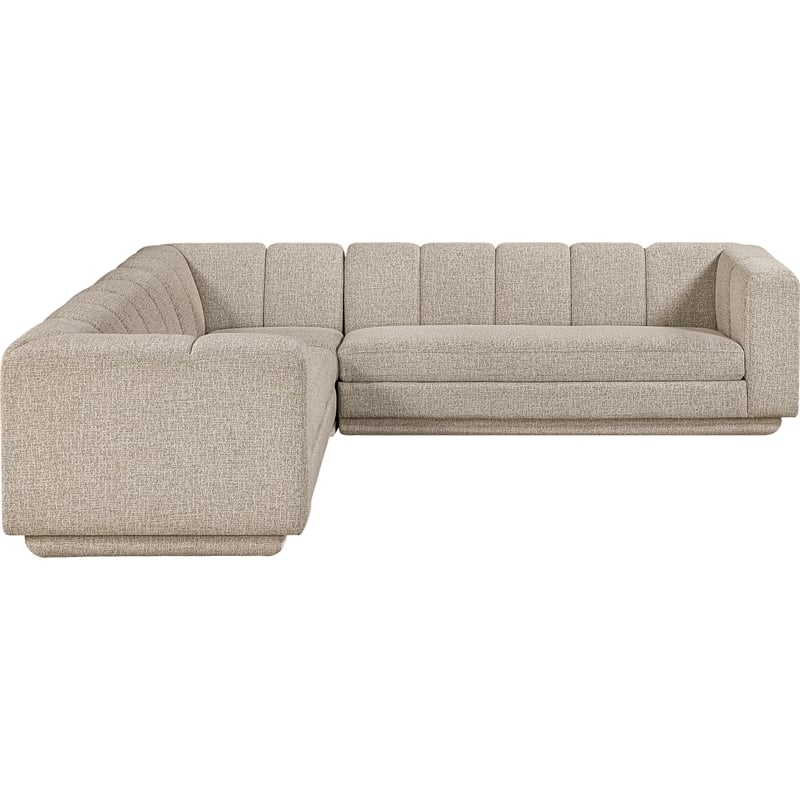 Meridian Furniture Modari Beige Fabric Upholstered 3pc. Modular Sectional