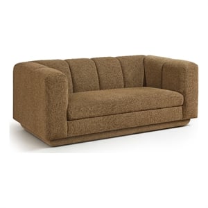 Meridian Furniture Modari 70.25&quot Brown Fabric Upholstered Loveseat