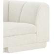 Meridian Furniture Modari Cream Fabric Upholstered Right Arm Chaise
