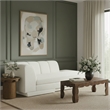 Meridian Furniture Modari Cream Fabric Upholstered Right Arm Chaise