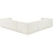 Meridian Furniture Modari Cream Fabric Upholstered 3pc. Modular Sectional