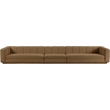 Meridian Furniture Modari Brown Fabric Upholstered 3pc. Modular Sofa