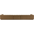 Meridian Furniture Modari Brown Fabric Upholstered 3pc. Modular Sofa