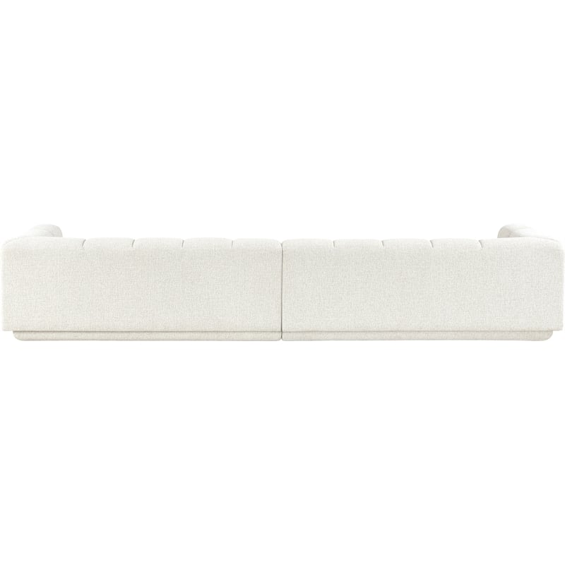 Meridian Furniture Modari Cream Fabric Upholstered 2pc. Modular Sofa