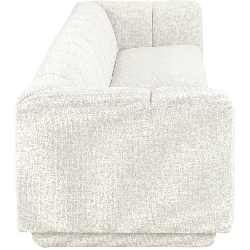 Meridian Furniture Modari Cream Fabric Upholstered 2pc. Modular Sofa