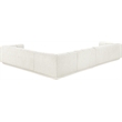 Meridian Furniture Modari Cream Fabric Upholstered 4pc. Modular Sectional