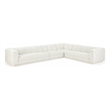 Meridian Furniture Modari Cream Fabric Upholstered 4pc. Modular Sectional