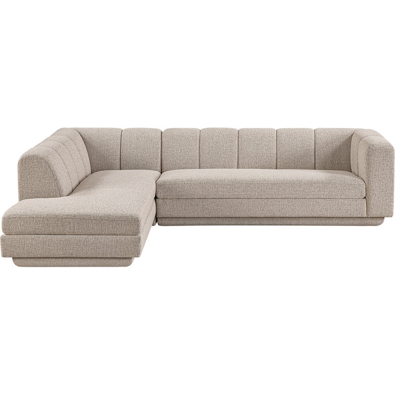 Meridian Furniture Modari Beige Fabric Upholstered 2pc. Modular Sectional