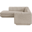 Meridian Furniture Modari Beige Fabric Upholstered 2pc. Modular Sectional