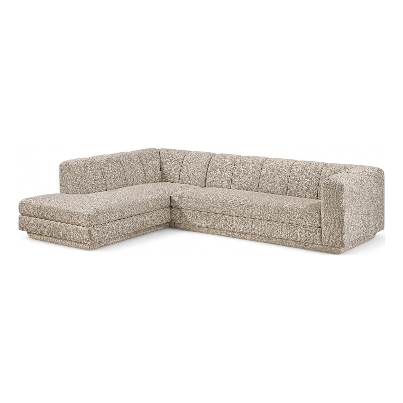 Meridian Furniture Modari Beige Fabric Upholstered 2pc. Modular Sectional