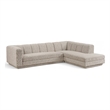 Meridian Furniture Modari Beige Fabric Upholstered 2pc. Modular Sectional