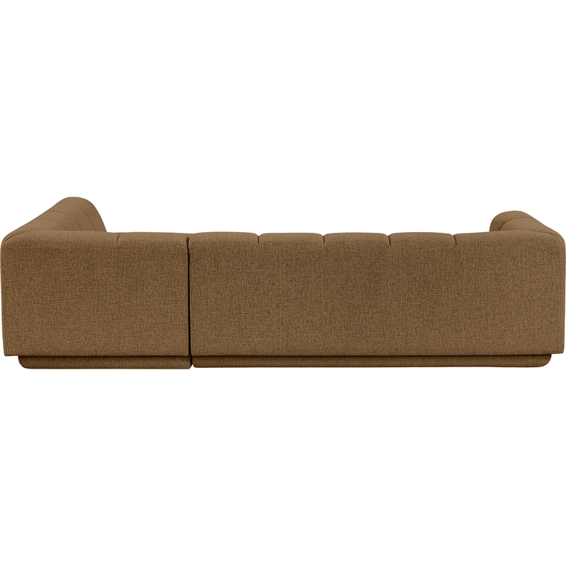 Meridian Furniture Modari Brown Fabric Upholstered 2pc. Modular Sectional