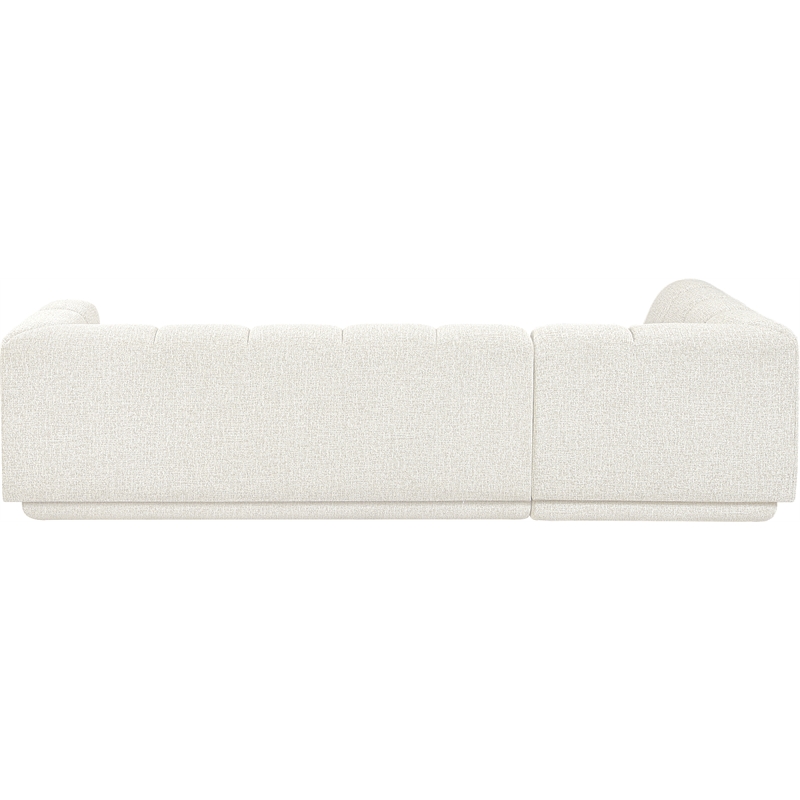Meridian Furniture Modari Cream Fabric Upholstered 2pc. Modular Sectional