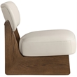 Meridian Furniture Vetra Taupe Vegan Leather Upholstered Accent Chair